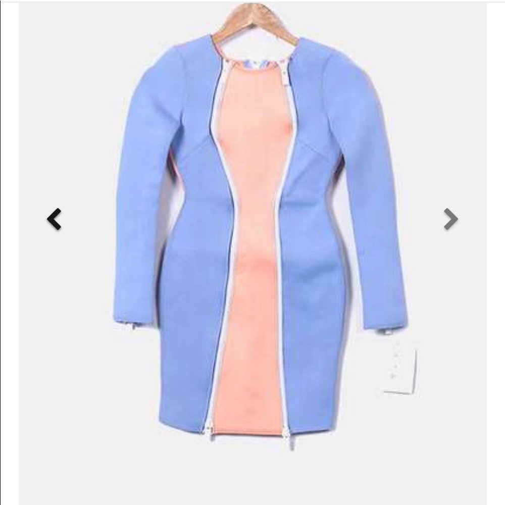 Nasty Girl Color Block Neoprene Dress